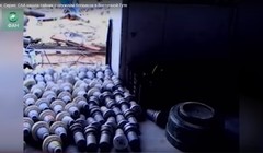 Kho vũ khí của lực lượng Hồi giáo cực đoan ở Đông Ghouta. Ảnh minh họa video RIA.FAN