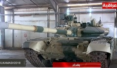 Xe tăng T-90 Nga ở Iraq. Ảnh tài khoản @Kamash2018