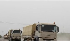 Đoàn xe liên minh quân sự Yemen do Ả rập Xê út hậu thuẫn tấn công. Ảnh video