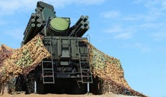 Hệ thống phòng không tầm thấp Pantsir -S1 trên sân bay Kmeimim. Ảnh minh họa Masdar News