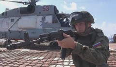 Lực lượng hải quân đánh bộ Nga diễn tập trên biển Địa Trung Hải. Ảnh minh họa Masdar News