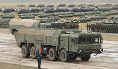 Lực lượng quân đội Nga tham gia diễu hành Vostok 2018. Ảnh Bộ quốc phòng Nga