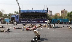 Cuộc tấn công khủng bố trước khán đài diễu hành quân sự ở Iran. Ảnh minh họa Masdar News