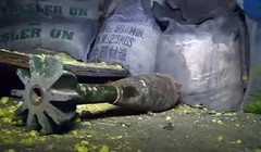 Vũ khí hóa học, bị quân đội Syria phát hiện trong những vùng được giải phóng khỏi sự chiếm đóng của các nhóm nổi dậy. Ảnh minh họa: South Front.