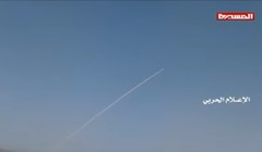 Tiểu đoàn tên lửa Yemen thuộc Houthi phóng tên lửa dẫn đường Badir-1P. Ảnh minh họa: South Front.