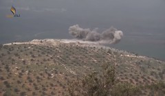 Lực lượng Hồi giáo cực đoan pháo kích vào chiến tuyến quân đội Syria ở Idlib. Ảnh minh họa: South Front.