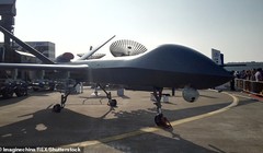 Máy bay không người lái trinh sát - tấn công CH-5 trên cao nguyên Tây Tạng. Ảnh: Daily Mail.