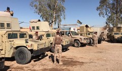 Quân đội Iraq và lực lượng quân tình nguyện PMU triển khai dọc biên giới với Syria. Ảnh minh họa: Ruptly.