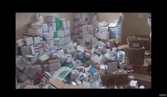 Vũ khí, trang bị y tế của Israel bị thu giữ ở Daraa.