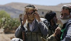 Các chiến binh Yemen trên chiến trường biên giới Yemen - Ả rập Xê-út. Ảnh minh họa: Masdar News.