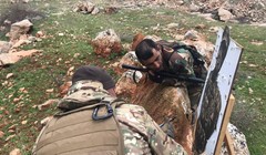 Các chiến binh Palestine huấn luyện chiến đấu ở Aleppo. Ảnh: South Front.