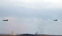 Không quân Syria không kích trên sa mạc Damascus. Ảnh minh họa: South Front.