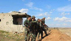 Binh sĩ quân đội Syria trên chiến trường Hama. Ảnh minh họa: Masdar News.