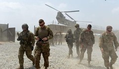 Binh sĩ Mỹ trong căn cứ quân sự trên vùng sa mạc thuộc tỉnh miền nam Hasakah, Syria. Ảnh minh họa South Front