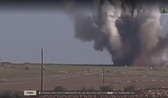 Du kích người Kurd đánh bom xe cơ giới của Quân đội Syria tự do ở Afrin. 