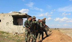 Binh sĩ quân đội Syria trên chiến trường Hama. Ảnh minh họa: Masdar News.