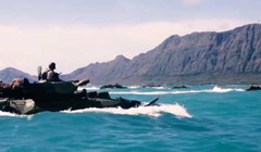 Lực lượng chủ lực của Lính thủy đánh bộ Mỹ đổ bộ đánh chiếm đảo. Ảnh Nzherald