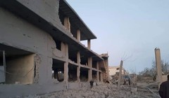 Hậu quả cuộc không khích của Israel vào Hama. Ảnh South Front