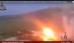 Pháo binh - tên lửa sư đoàn cơ giới số 4 tập kích hỏa lực ở Latakia.