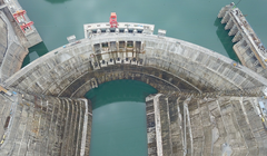 Quang cảnh nhà máy thủy điện Bạch Hạc Than, Chiêu Thông, tỉnh Vân Nam, ngày 20/5/ 2022. / CFP