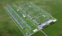  Trạm biến áp của dự án dòng điện xoay chiều siêu cao áp ở thành phố Thành Đô, tỉnh Tứ Xuyên phía tây nam Trung Quốc. Ảnh Tổng công ty điện lưới quốc gia Trung Quốc