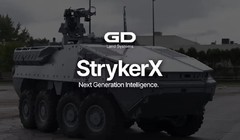 Phiên bản trình diễn công nghệ xe lai hybrid điện - diesel StrykerX. Ảnh General Dynamics Land Systems.