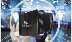 Logo của SK Hynix được nhìn thấy tại Triển lãm Điện tử Hàn Quốc ở Seoul, Hàn Quốc, vào ngày 8/10/2019. Ảnh AP Photo / Lee Jin-man, File