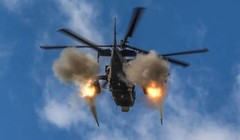 Trực thăng Ka-52 Nga tấn công. Ảnh RG