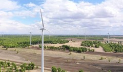 Một trang trại điện gió Trung Quốc. Ảnh SCMP.