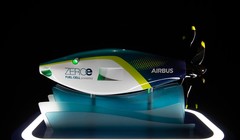 Đông cơ máy bay chạy bằng pin nhiên liệu của AirBus. Ảnh AirBus.