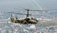Trực thăng tấn công Ka-52 chiến đấu trên chiến trường Ukraine. Ảnh RG