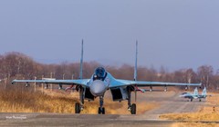 Máy bay chiến đấu Su-35 Nga. Ảnh: Sina Trung Quốc.