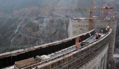 rạm phát điện do Trung Quốc xây dựng tại Lào.