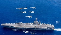 Cụm tấn công tàu sân bay Mỹ trên Biển Đông. Ảnh: Sina