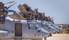 Trực thăng vận tải cánh xoay V-22 của quân đội Mỹ (ảnh minh họa).