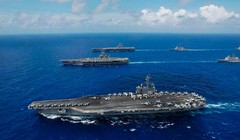 Cụm tấn công tàu sân bay USS Ronald Reagan Hải quân Mỹ (ảnh tư liệu)