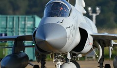 Máy bay chiến đấu hạng nhẹ JF-17 Thunder (Kiêu Long) Không quân Pakistan tham gia Triển lãm hàng không Chu Hải, Trung Quốc. Ảnh: Thời báo Hoàn Cầu.
