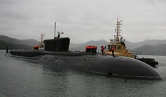 Tàu ngầm hạt nhân chiến lược lớp Borey Nga. Ảnh: Sputnik