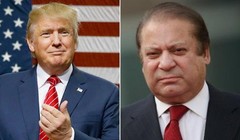 Tổng thống đắc cử Mỹ Donald Trump và Thủ tướng Pakistan Nawaz Sharif. Ảnh: Sindh News Online