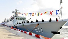 Tàu hộ vệ hạng nhẹ Bảo Định số hiệu 511 Type 056 Trung Quốc. Ảnh: Cankao
