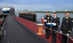 Hải quân Nga biên chế tàu ngầm hạt nhân chiến lược lớp Borey. Ảnh: Sputnik