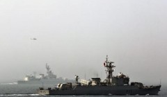 Tàu hộ vệ BNS Abu Bakar Hải quân Bangladesh tham gia một cuộc tập trận đa phương ở ngoài khơi Thanh Đảo, tỉnh Sơn Đông, Trung Quốc vào ngày 23/4/2014. Ảnh: The Diplomat