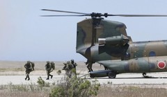 Lực  lượng Phòng vệ Mặt đất Nhật Bản trong một cuộc diễn tập đổ bộ (ảnh tư liệu)