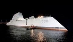 Tàu khu trục tàng hình USS Zumwalt, Hải quân Mỹ. Ảnh: Internet