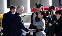 Ngày 4/2/2017, tại Tokyo, Bộ trưởng Quốc phòng Mỹ James Mattis và Bộ trưởng Quốc phòng Nhật Bản Tomomi Inada tiến hành hội đàm. Ảnh: The Japan Times.