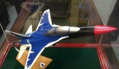 Mô hình máy bay huấn luyện XT-5 Lam Thước của Đài Loan. Ảnh: Cankao