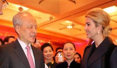 Ivanka Trump, con gái Tân Tổng thống Mỹ Donald Trump tham dự một hoạt động chúc mừng năm mới được Đại sứ quán Trung Quốc tổ chức. Ảnh: Cri