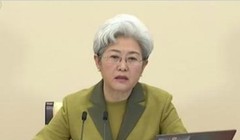 Bà Phó Oánh, người phát ngôn Kỳ họp thứ 5 Quốc hội khóa 12 Trung Quốc. Ảnh: Sina