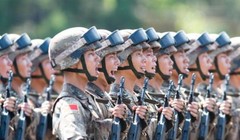 Binh sĩ Trung Quốc tại Lễ duyệt binh ở Quảng trường Thiên An Môn vào ngày 3/9/2015. Ảnh: Cankao