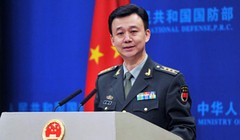 Đại tá Ngô Khiêm, phát ngôn viên Bộ Quốc phòng Trung Quốc. Ảnh: Chinanews